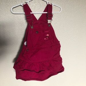 Fuschia pink Oshkosh overall dress